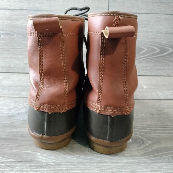 Proline Mens Waterproof Duck Boots Size 9 Leather Rubber Lined Mid Ankle Hunting - Picture 10 of 14